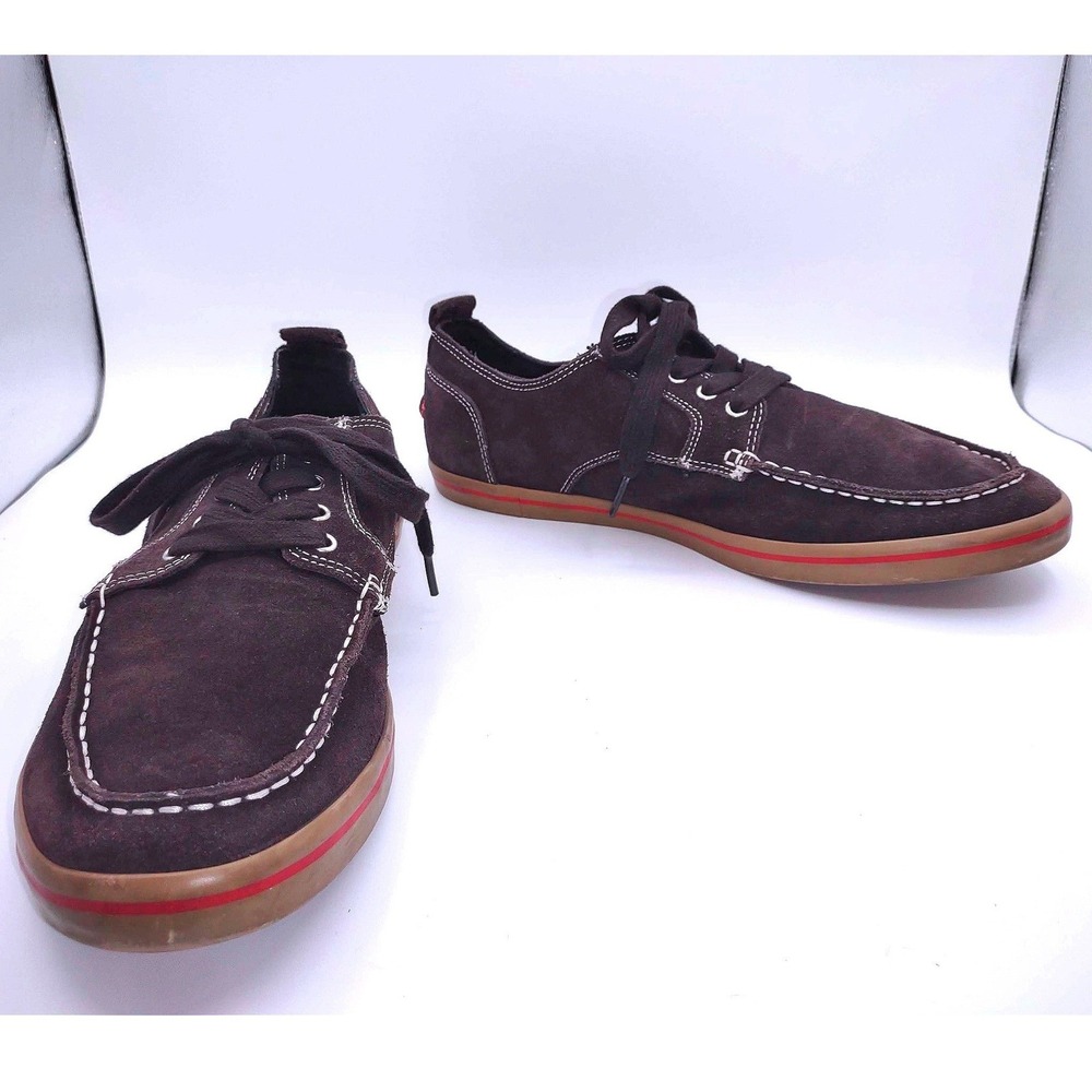 Cole Haan Dominick Boat Shoes Brown Suede Nike Air Sole Mens 13M Moc Toe C09680 - Picture 12 of 12